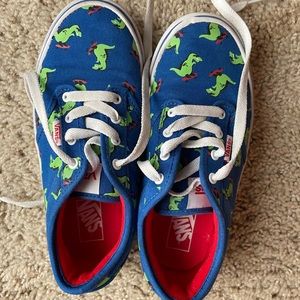 Vans blue Dino tennis shoes size 2
